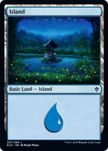 Island (#257) (foil)
