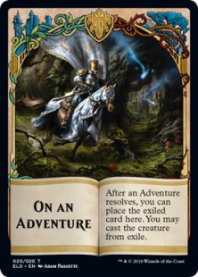 On an Adventure card