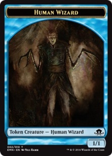 Human Wizard token (1/1)