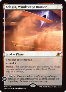 Adagia, Windswept Bastion (#372) (galaxy foil) (borderless