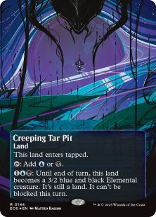 Creeping Tar Pit (#144) (galaxy foil) (borderless)