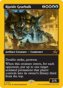 mtg gearhulk cards Masterpiece Noxious #3 [Kaladesh Invention] Trample When Verdurous Gearhulk enters the battlefield Oildeep Gearhulk - Artifact -