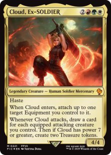 Cloud, Ex-SOLDIER (#221) (surge foil)