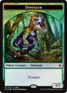 Dinosaur token (foil) (3/3)