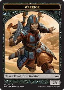 Warrior token (2/1)