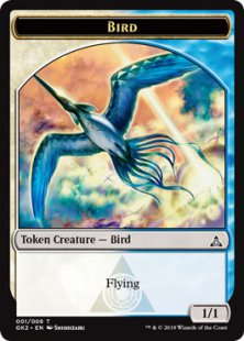 Bird token (1) (1/1) - Ravnica Allegiance Guild Kit | Bazaar of Magic