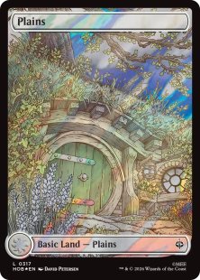 Plains (foil) (full art) - Unhinged | Bazaar of Magic