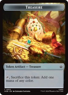 Treasure token (foil) - Final Fantasy | Bazaar of Magic