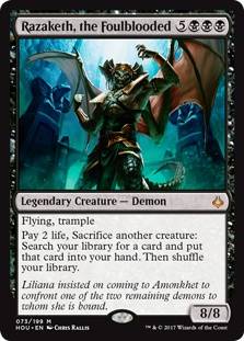 Razaketh, the Foulblooded (foil)