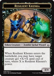 Resilient Khenra 2x FOIL HOU MTG Hour of Devastation Rare MINT green