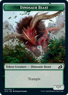 Dinosaur Beast token (foil) (*/*)