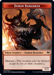 Demon Berserker token (foil) (2/3)