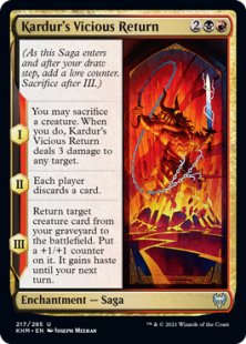 Kardur's Vicious Return (foil)