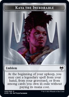 Kaya the Inexorable emblem - Kaldheim | Bazaar of Magic Kaya the Inexorable emblem - Kaldheim | Bazaar of Magic