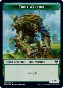 Troll Warrior token (foil) (4/4)