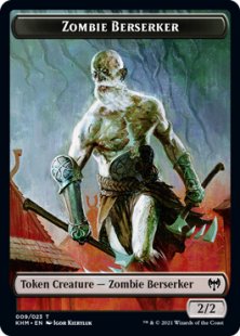 Zombie Berserker token (foil) (2/2)