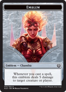 Chandra, Torch of Defiance emblem
