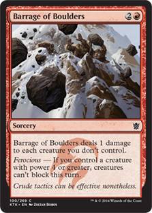 Barrage of Boulders (foil)