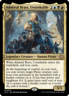 Admiral Brass, Unsinkable (foil)