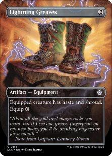 Lightning Greaves (foil) (borderless)