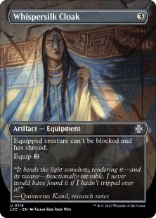 Whispersilk Cloak (foil) (borderless)