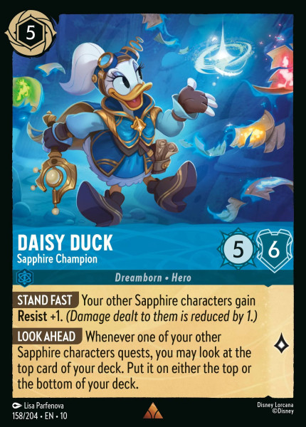 Daisy Duck, Sapphire Champion (foil)