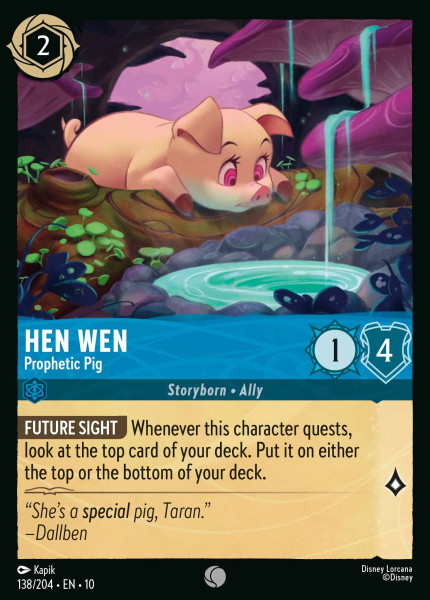 Hen Wen, Prophetic Pig (foil)