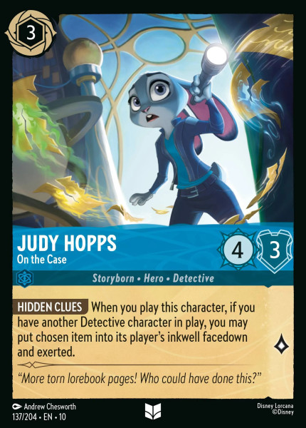 Judy Hopps, On the Case (foil)