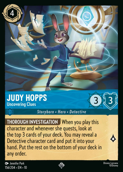 Judy Hopps, Uncovering Clues (foil)