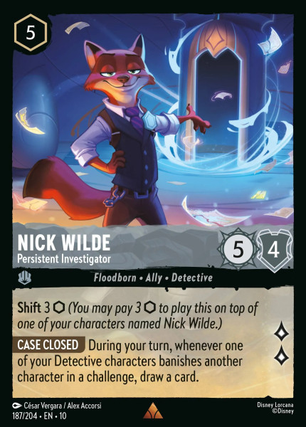Nick Wilde, Persistent Investigator (foil)