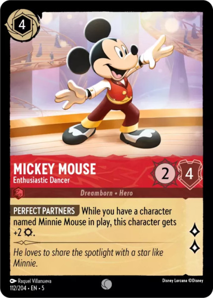 Mickey Mouse, Enthusiastic Dancer