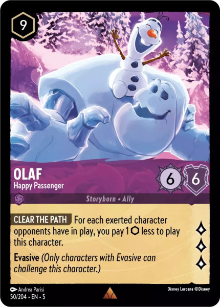 Olaf, Happy Passenger
