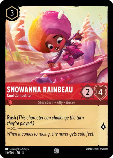 Snowanna Rainbeau, Cool Competitor