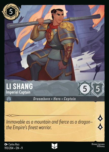 Li Shang, Imperial Captain (foil)