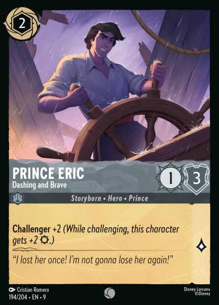 Prince Eric, Dashing and Brave (foil)