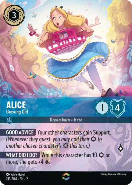 Alice, Growing Girl (foil) (borderless)