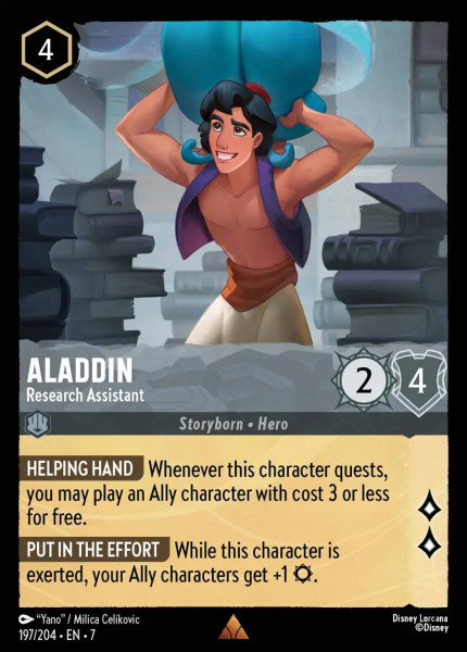 Aladdin, Research Assistant (foil)