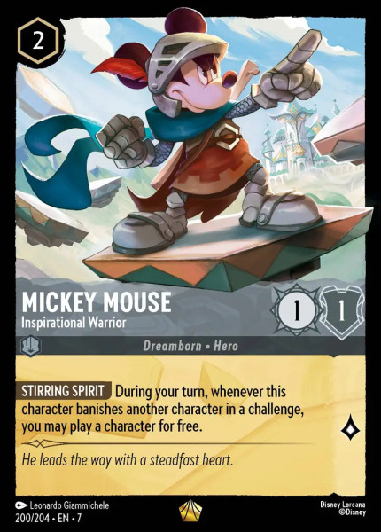 Mickey Mouse, Inspirational Warrior (foil)
