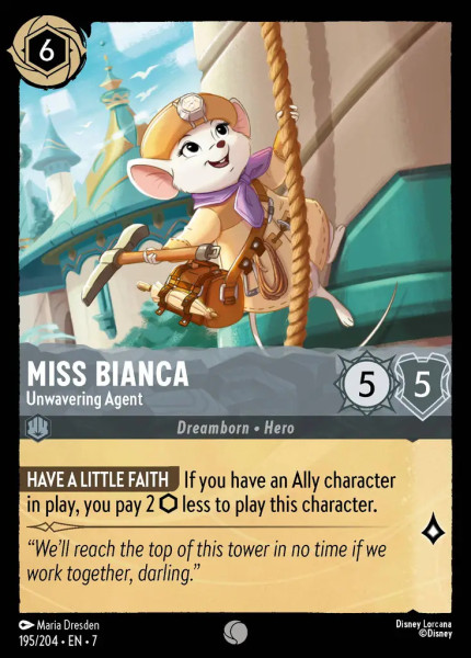 Miss Bianca, Unwavering Agent (foil)