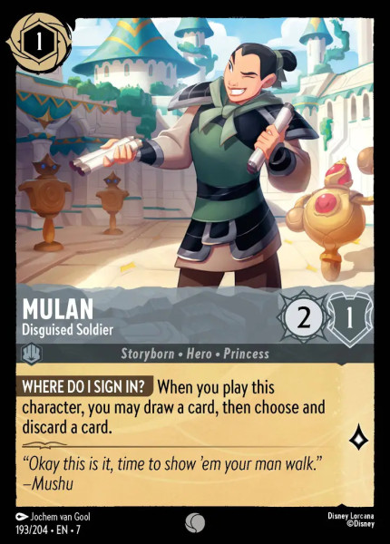 Mulan, Disguised Soldier (foil)