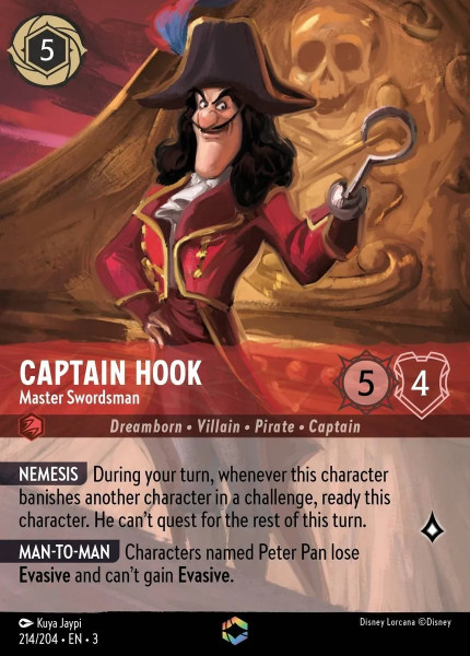 Captain Hook, Master Swordsman (foil) (borderless)