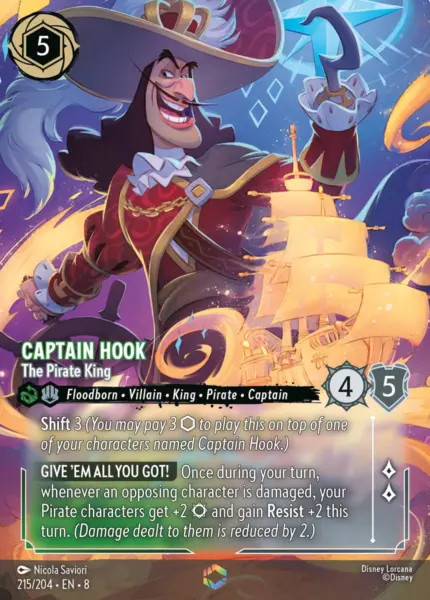 Captain Hook, The Pirate King (foil) (borderless)