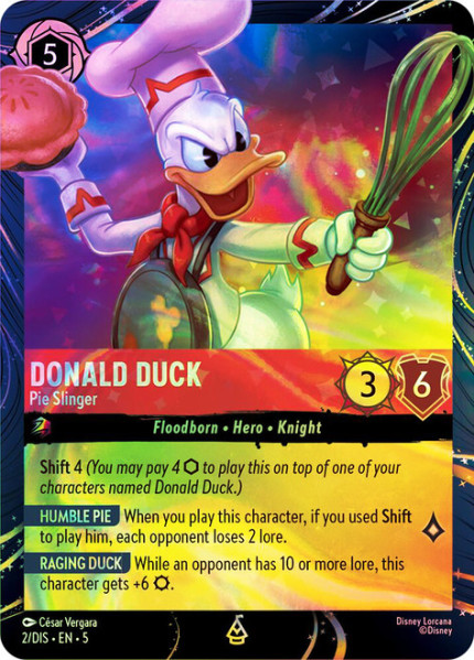 Donald Duck, Pie Slinger (foil)