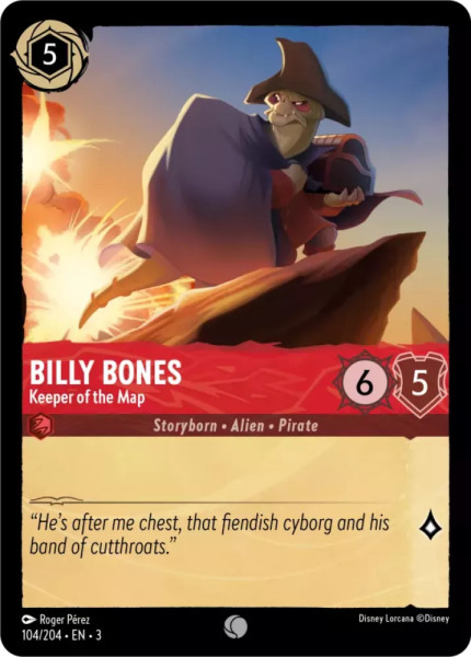 Billy Bones, Keeper of the Map