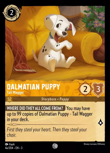 Dalmatian Puppy, Tail Wagger (a) (foil)