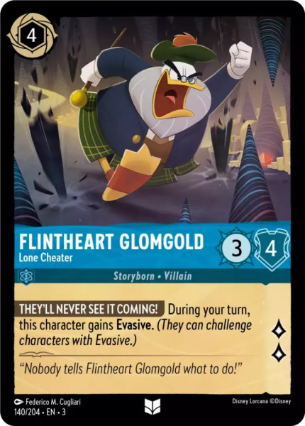 Flintheart Glomgold, Lone Cheater