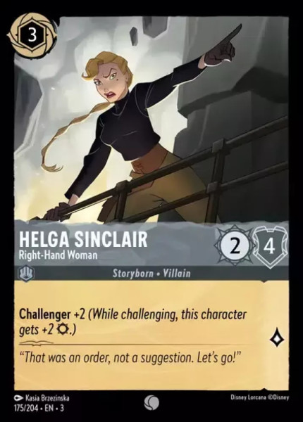 Helga Sinclair, Right-Hand Woman
