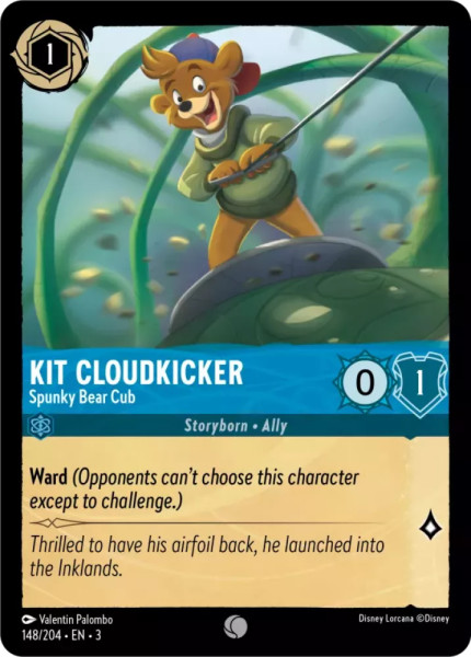 Kit Cloudkicker, Spunky Bear Cub (foil)