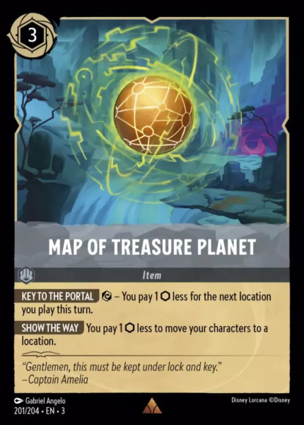 Map of Treasure Planet (foil)