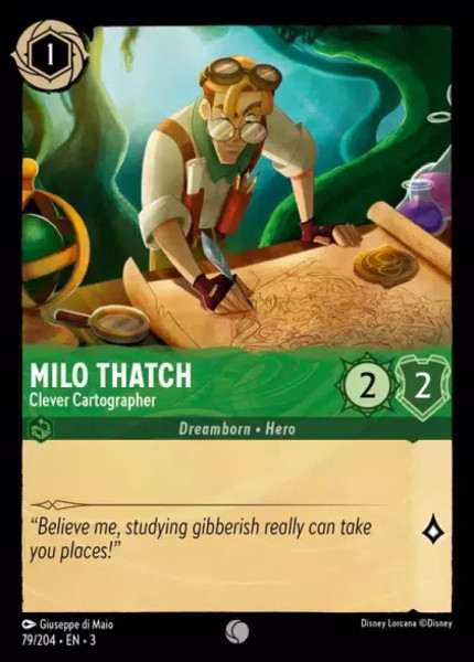 Milo Thatch, Clever Cartographer (foil)